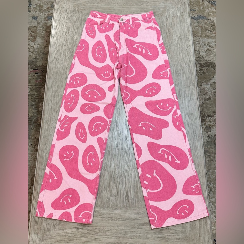 Bailey Rose Small Vibrant Pink Women's Wide Leg Pants - Picture 5 of 8